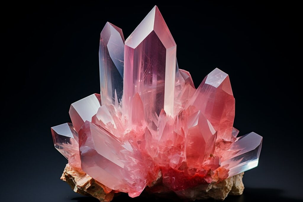 rose quartz crystal quartzwhisper
